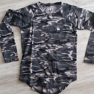 🖤 YoungLA 100% Cotton Gray Camo LS 🖤